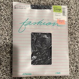 Vintage 80s JCPenney Black Pantyhose